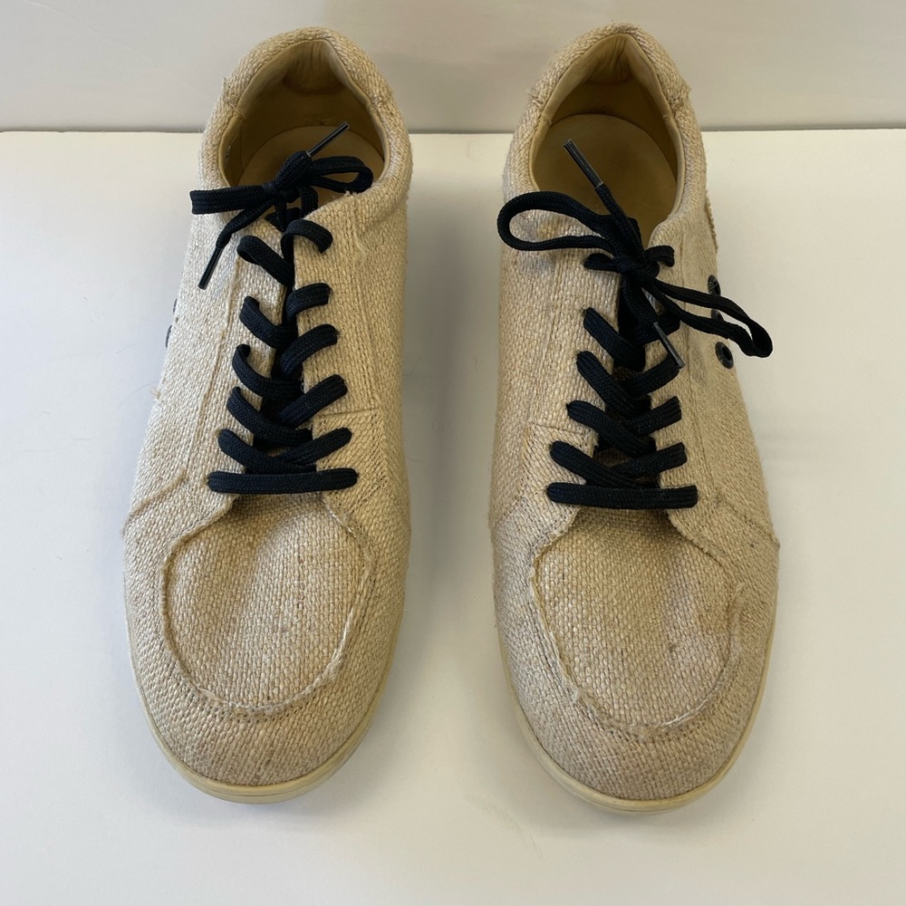 Osklen men’s jute lace-up sneakers